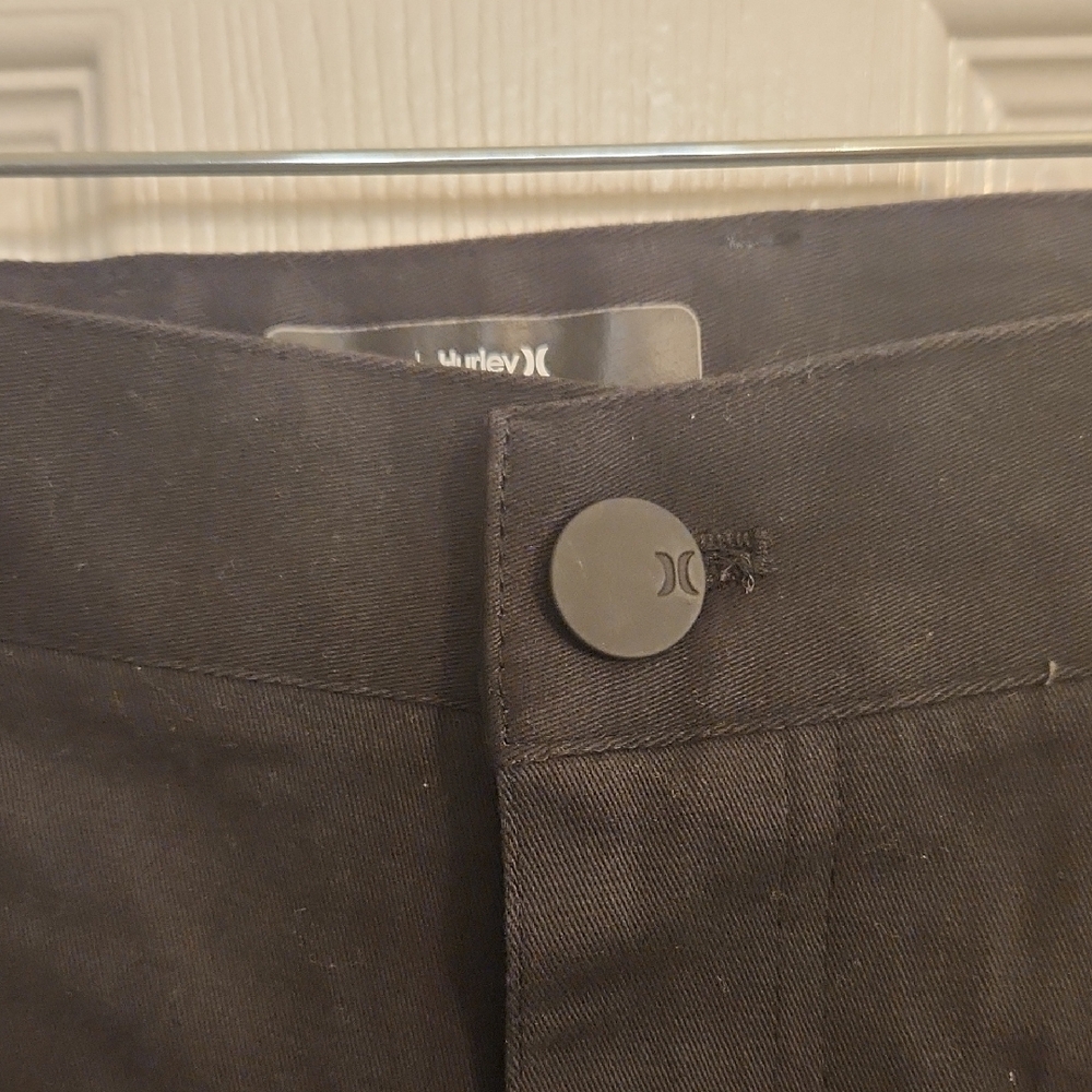 NWT Hurley Men's Black Slim Fit Worker Icon Pant Size 34x34 - Picture 4 of 16
